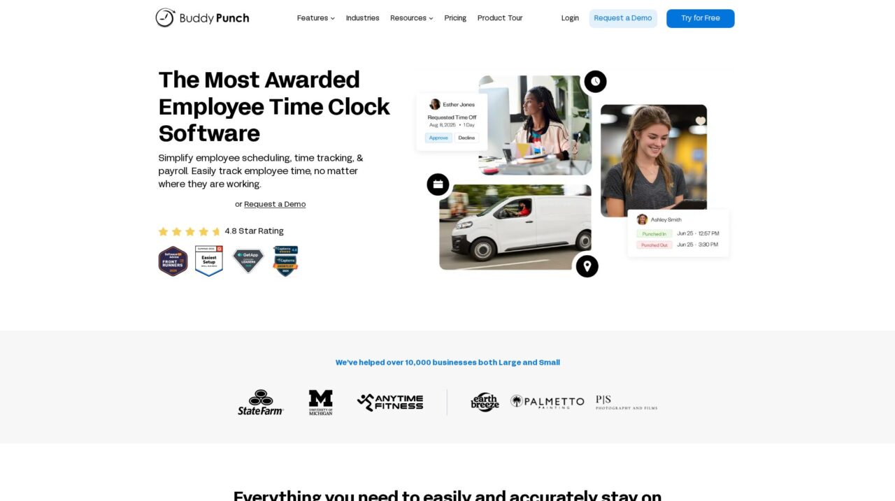 Buddy Punch Review: Employee Time Clock & Scheduling Software