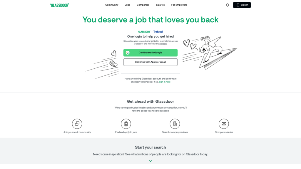 Glassdoor Review: Job Search & Employer Insights Platform