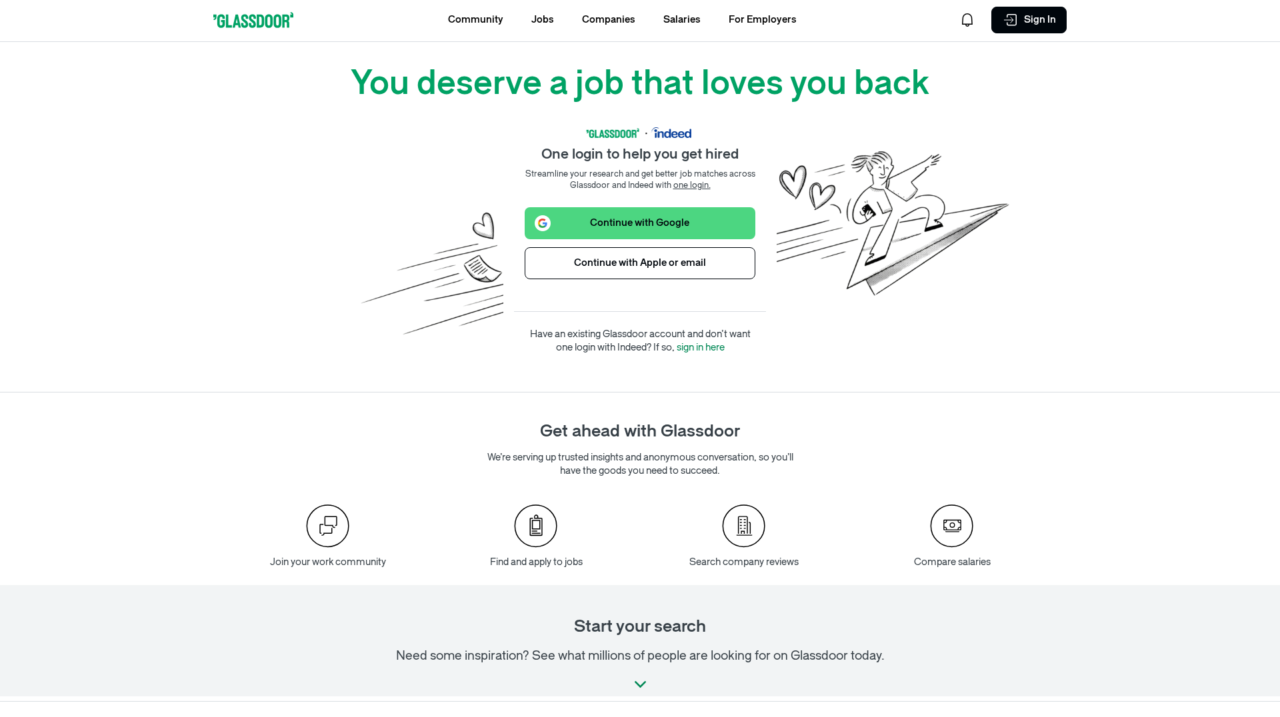 Glassdoor Review: Job Search & Employer Insights Platform